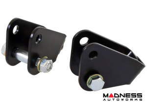 Jeep Gladiator Rear Shock Relocation Axle Bracket Kit - RockJock - Mojave - Semi-Gloss Black Jeep Gladiator Rear Shock Relocation Axle Bracket Kit - RockJock - Mojave - Semi-Gloss Black